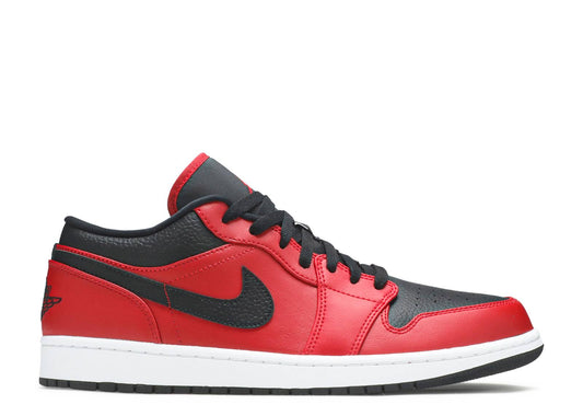 AIR JORDAN 1 LOW "REVERSE BRED PEBBLEDSWOOSH"