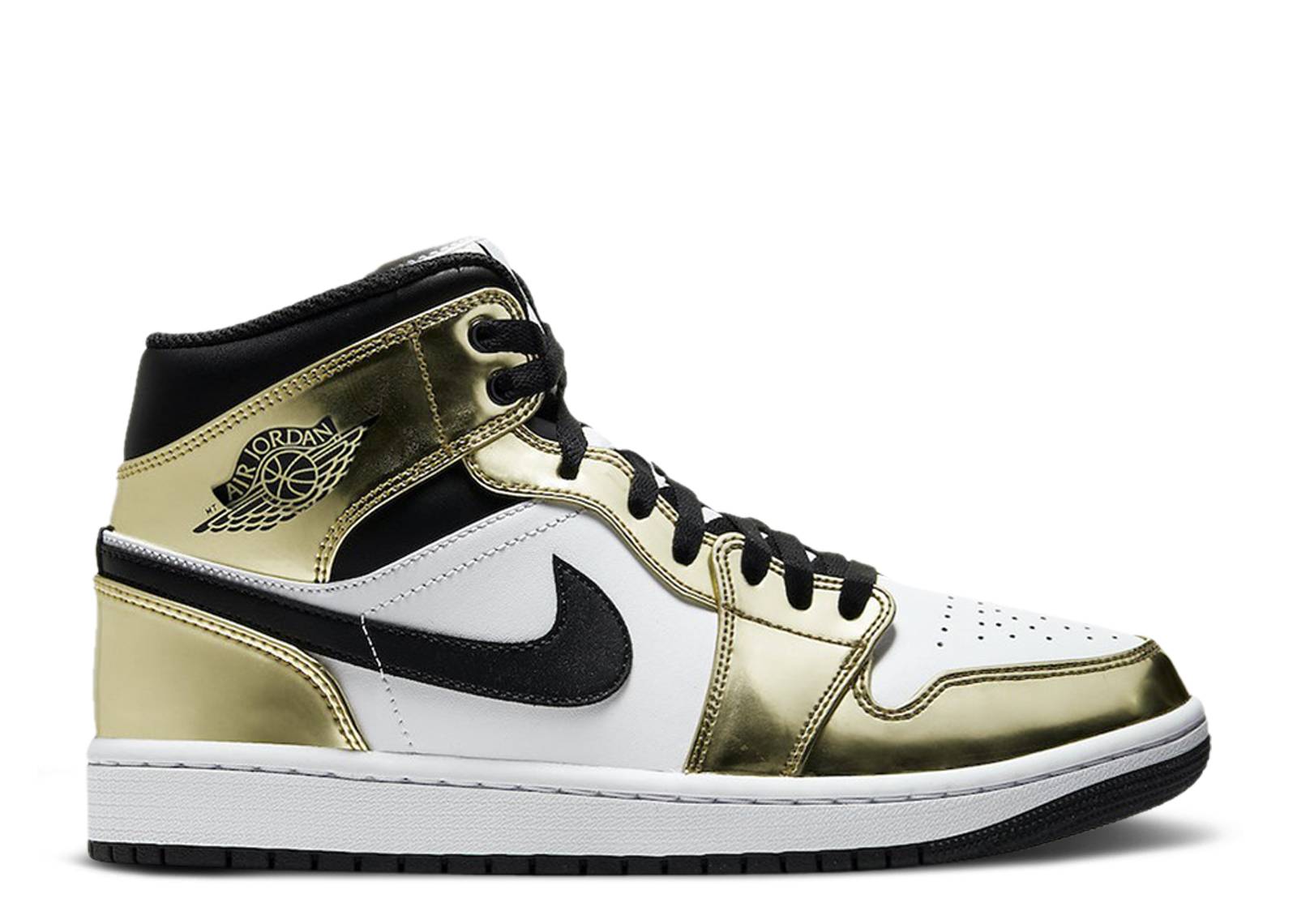 Jordan 1 mid deals metallic gold